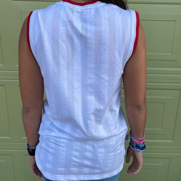 Mens NBA White Short Sleeve Basketball Jersey Size M - Picture 2 of 5